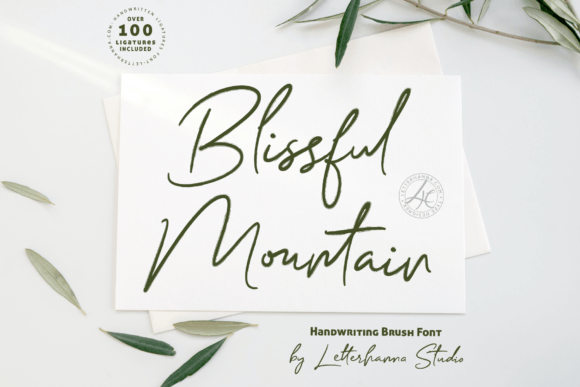 Blissful Mountain Font: The Script Handwritten Typeface for Serene Campaigns