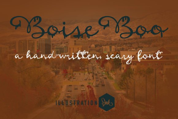 Boise Boo Font: A Drippy Script for Spooky Branding
