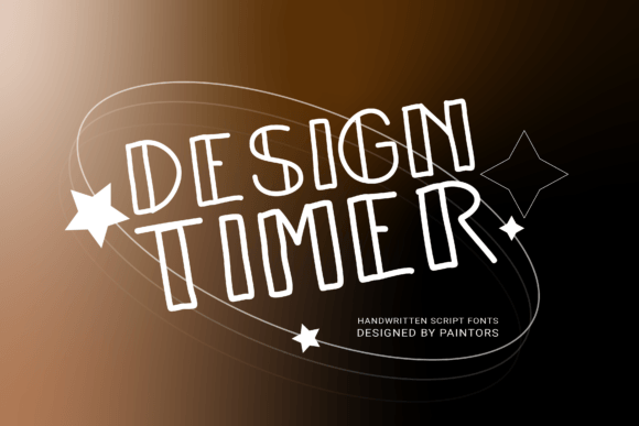 Design Timer: A Handmade Script Font for Web Headers