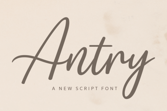 Designing Elegant Brands with Antry Script Font