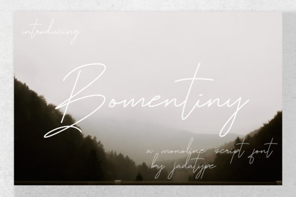 Designing Elegant Brands with Bomentiny Script Font