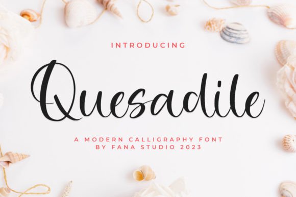 Designing Romantic Brand Identities with Quesadile Font