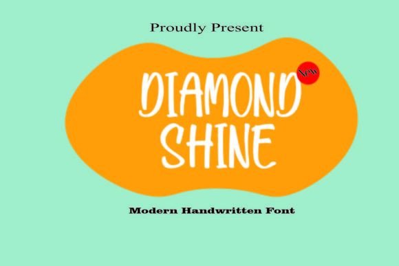 Diamond Shine: A Handwritten Script Font for Makers