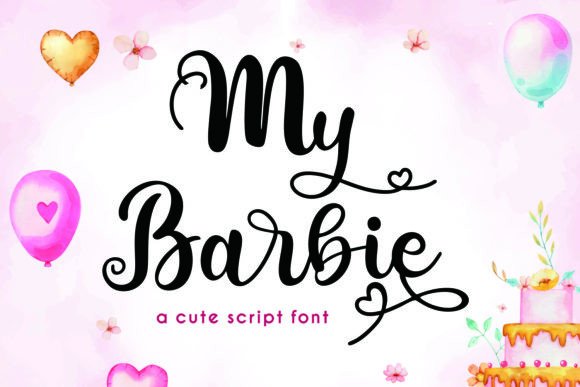 Elevate Editorial Design with My Barbie Script Font