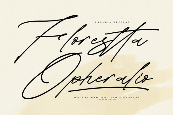 Florestta Opheralio: The Perfect Handwritten Font for Makers