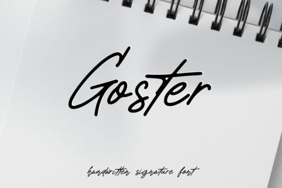 Goster: A Minimalist Script Font for Editorial Design