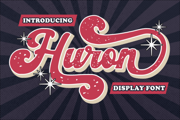 Huron: A Retro Display Font for Bold Editorial Stories