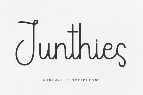 Junthies: A Minimalist Script Font for Elegant Branding