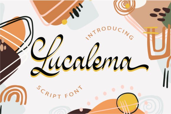 Lucalema: A Modern Script Font for Editorial Design