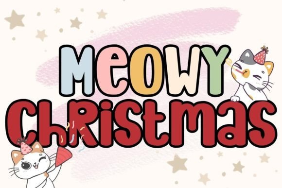 Meowy Christmas: A Script Handwritten Font for Holiday Makers