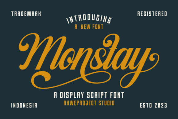 Monstay: The Elegant Script Font for High-Impact Campaigns