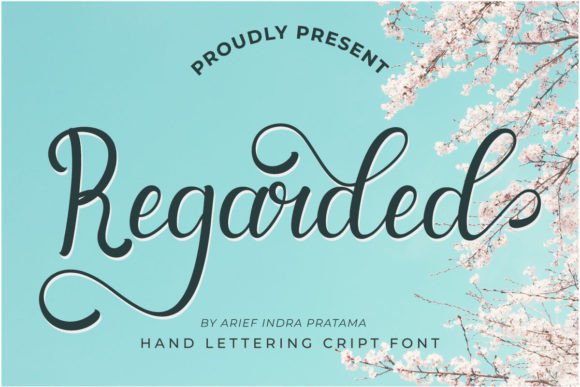 Regarded: A Stylish Script Font for Editorial Design