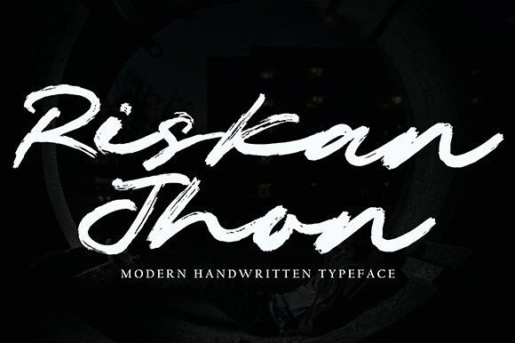 Riskan Jhon: The Elegant Script Font for Small Business Branding