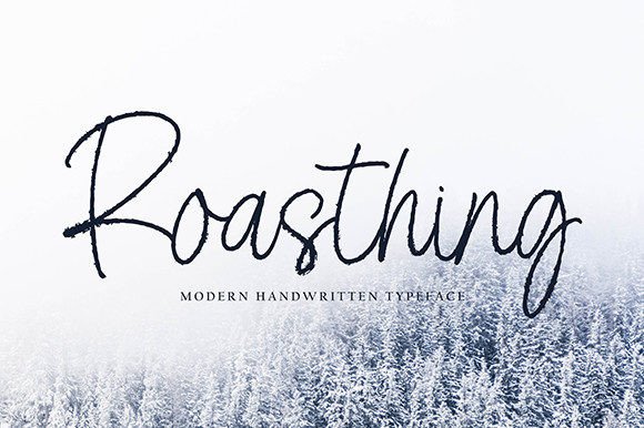 Roasthing Font: A Stylish Script for Small Business Branding