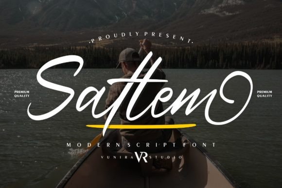 Satlem: A Modern Script Font for Digital Branding