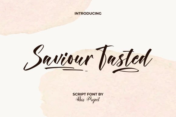 Saviour Tasted: A Stylish Script Font for Web Design