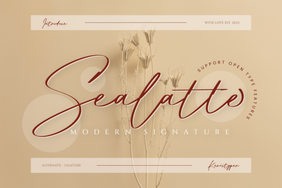 Sealatte: A Modern Script Font for Digital Branding