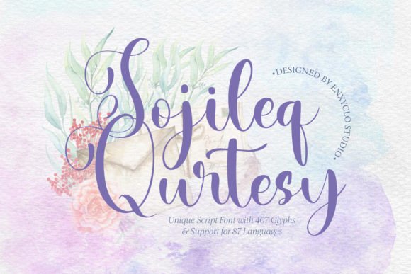 Sojileq Qurtesy: A Script Font for Makers